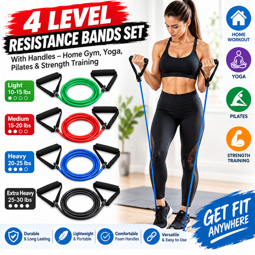 Level resistance bands set - bands,