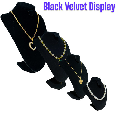 Black velvet jewelry - velvet,