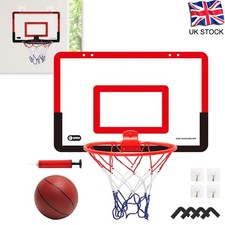 Mini Basketball Hoop Net Indoor Over the Door Backboard With Ball Pump Game Set