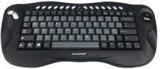 ACCURATUS - Wireless Multimedia Keyboard with Optical Trackball Black