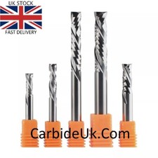 Solid Carbide Compression up-down CNC Router Spiral Cutter Bit Endmill 2 Flute