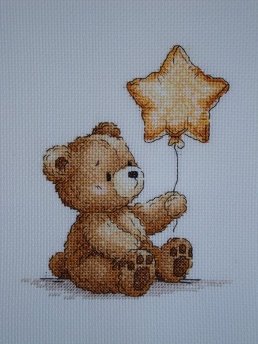 Completed cross stitch - cross,