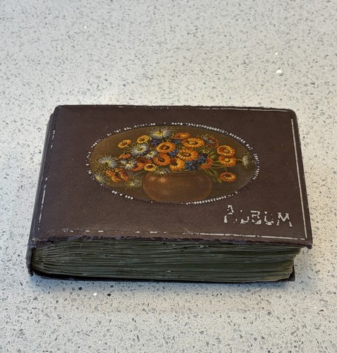Antique postcard album - postcard,