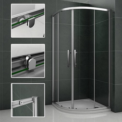 Offset quadrant shower - quadrant, in
