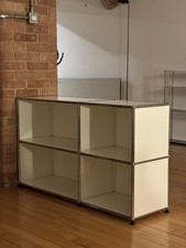 USM Haller original White Panel Sideboard Cabinet Used  Good Condition