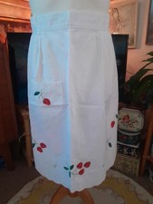 Vintage Waist Apron.  White