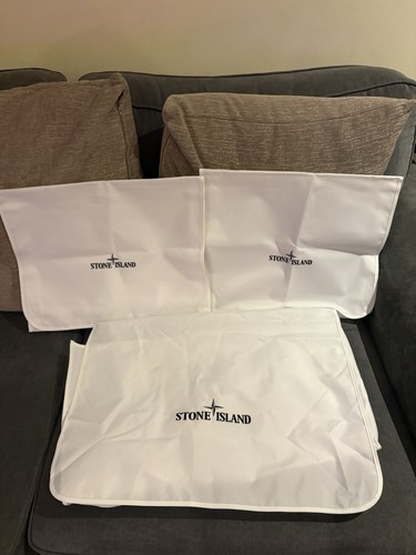 Stone island white dust bags - bags, x