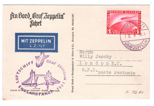 Germany bord postcard graf - bord,