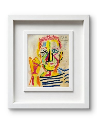 Pablo picasso pastel drawing - pastel,