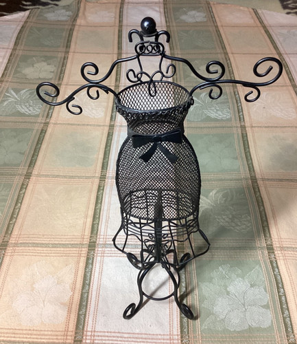 Black wire mesh doll dress - black,