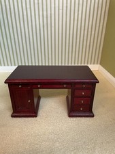 1:12th Scale Dolls House furniture, *NEW* Mahogany Office Desk SHF687