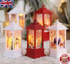 Vintage LED Oil Lamp Night Light Battery Powered Hanging Lantern