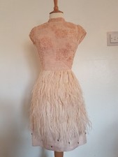 COAST £250 pink feather dress