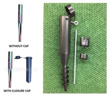 GARDEN GROUND METAL SPIKE PARASOL SOCKET CLOTHES LINE WASHING ROTARY AIRER SPIKE