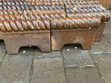 Batch of 26 Large Victorian Salt Glazed Rope Top Garden Edging Tiles 6 M Run