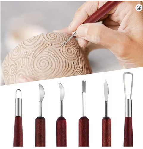 6pcs sculpting pottery clay - sculpting,