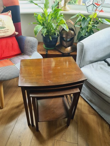 Vintage oak wood nest - vintage,