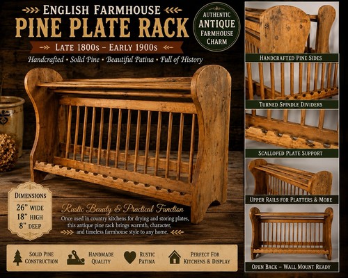 Farmhouse pine plate - farmhouse,