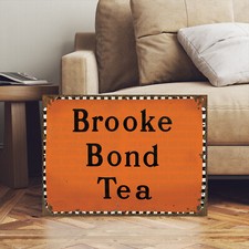 Vintage Style Cafe English Tea Brooke Bond Sign