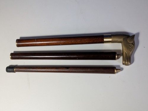 Vintage wooden walking stick