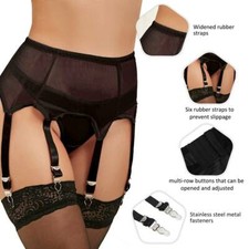 6 Strap Suspender Belt High