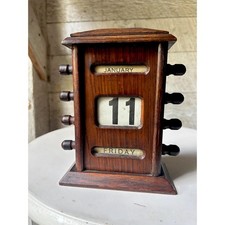 Antique 1900s wood perpetual