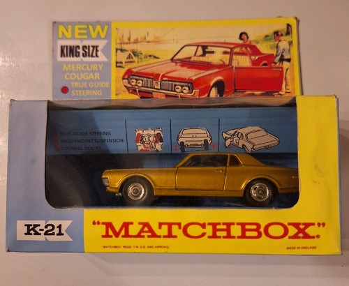 Matchbox k21 gold car - k21,