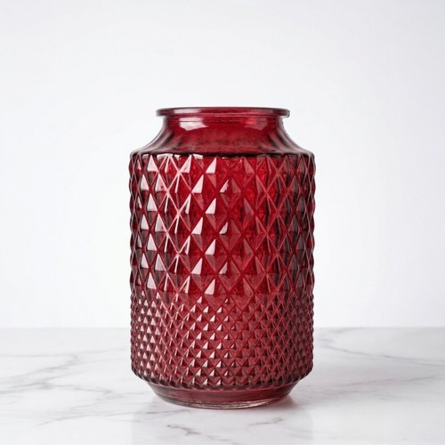 Diamond textured deep red - diamond,