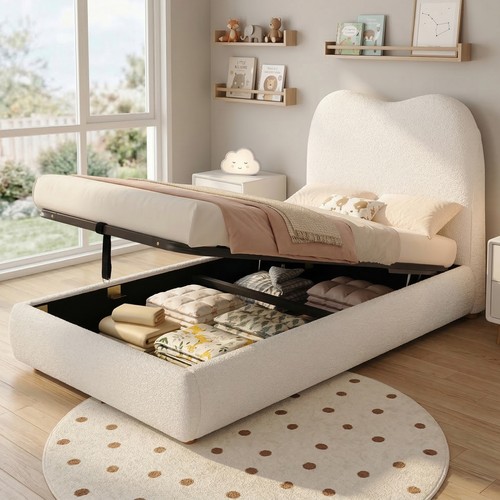 Single bed frame hydraulic - bed,