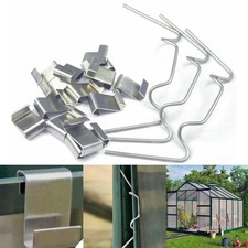 Greenhouse Glazing Clips W/ Z Glass Clips Spring Wire Spares Choose QTY