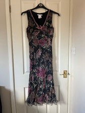 LK bennett silk black and pink