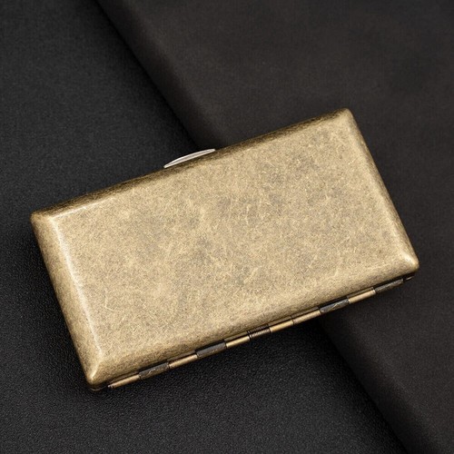 Vintage metal cigarette - cigarette, case