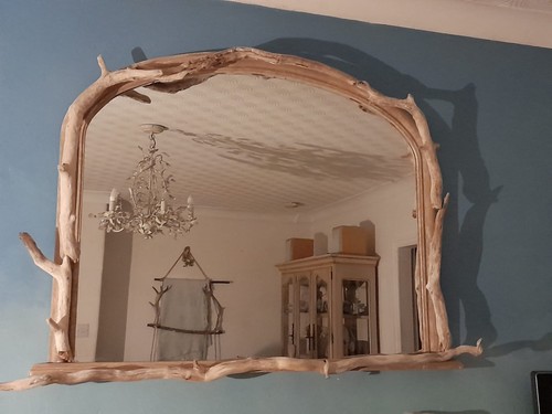 Driftwood mirror - driftwood, (large)