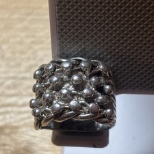 Men’s Solid Silver Keeper Ring z.5 26.4g 