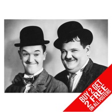 LAUREL AND HARDY POSTER ART