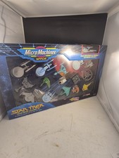 STAR TREK MICRO MACHINES LIMITED EDITION COLLECTORS SET 16 VESSELS PRE-OWNED 