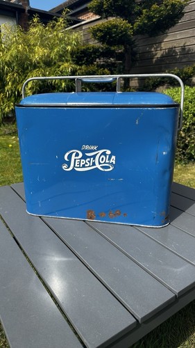 1950 blue metal vintage - 1950's,