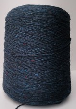 3ply Soft Donegal Tweed Knitting Wool Cone Blue Glyde 5514 530g      (2811-M)