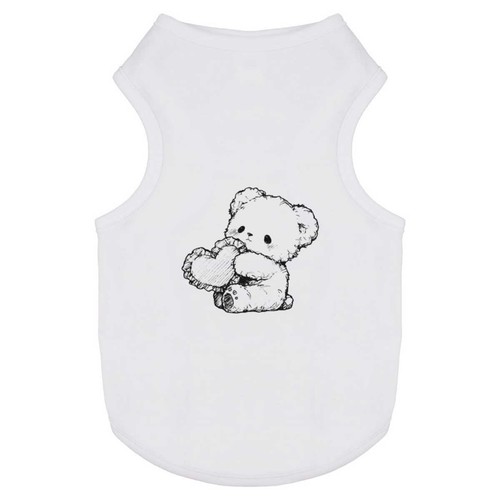 Cute teddy bear with heart - with,