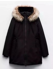 Zara Black Hooded Water / Wind