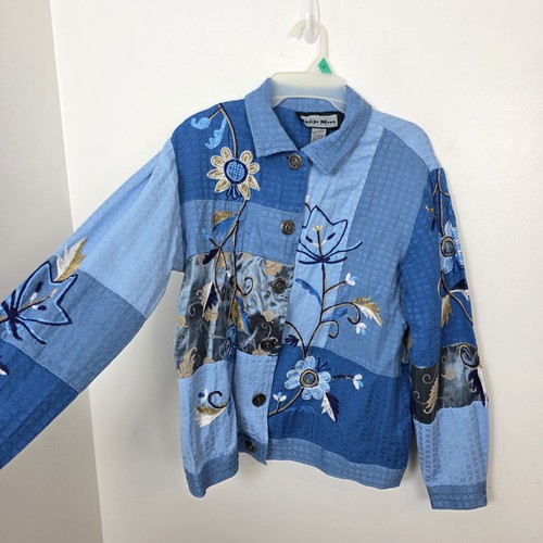 Indigo moon blue - indigo, patchwork