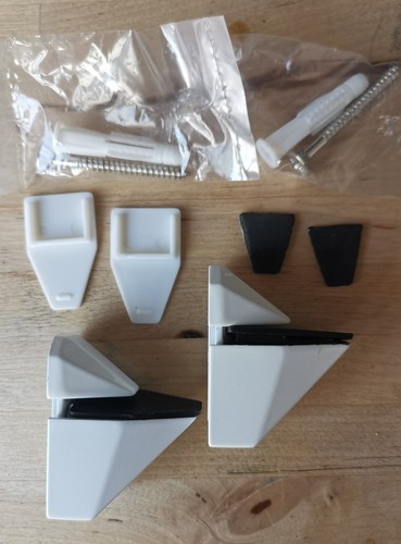 Shelf bracket grip white metal - grip,