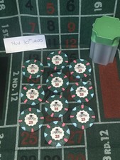 10 total chips - Rare $25 Paulson World Top Hat And Cane WTHC Poker Chips Clay