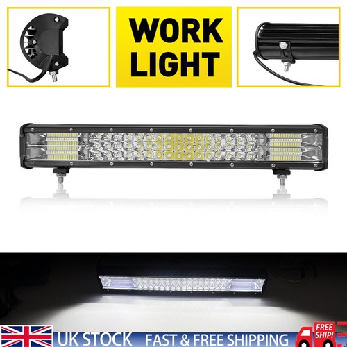 White led work light bar - white,