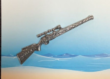 Hunting Rifle Silver Pewter