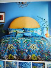 Matthew Williamson Gardenia blue King 230x220cm Duvet Cover Set Multi new in bag