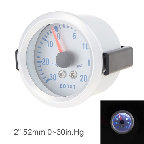Boost gauge 52mm 12v blue - gauge, 2"
