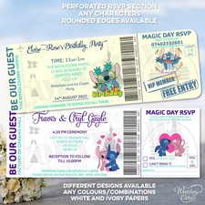 Stitch Angel Lilo Invitations