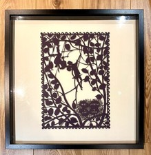 Rob Ryan "Our Adventure" editioned papercut print - rare framed and signed