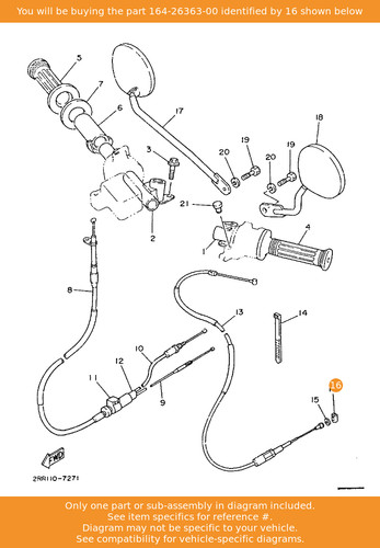 Yamaha end cable - yamaha,